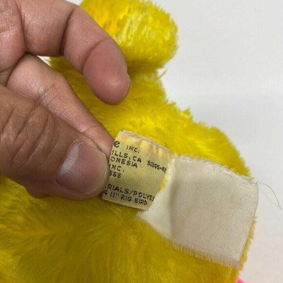 Vintage 90s Sesame Street Big Bird Plush Toy Applause 16 Inch Muppets Toy - Picture 4 of 7